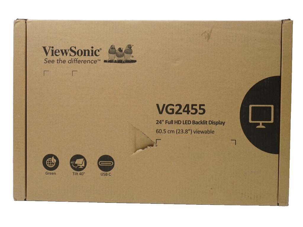 🔥ViewSonic VG2455 24 Inch IPS 1080p Monitor with USB C 3.1 HDMI SHIPS TODAY🔥
