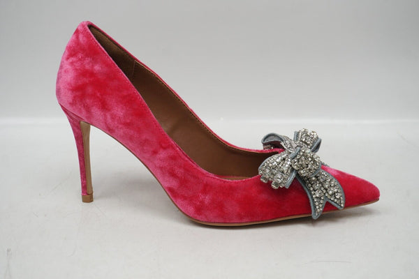 🔥Kurt Geiger London Belgravia Velvet Crystal Bow Heel Pink 6US/36EU MSRP $260🔥
