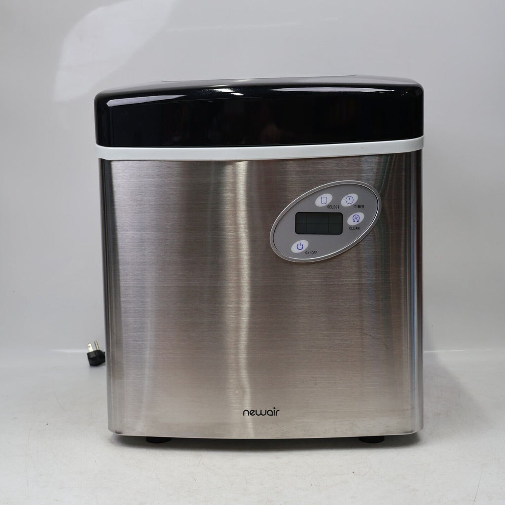 NewAir Portable Countertop Ice Maker (SS) - 50 lb. Daily Lightly Used Works Dent