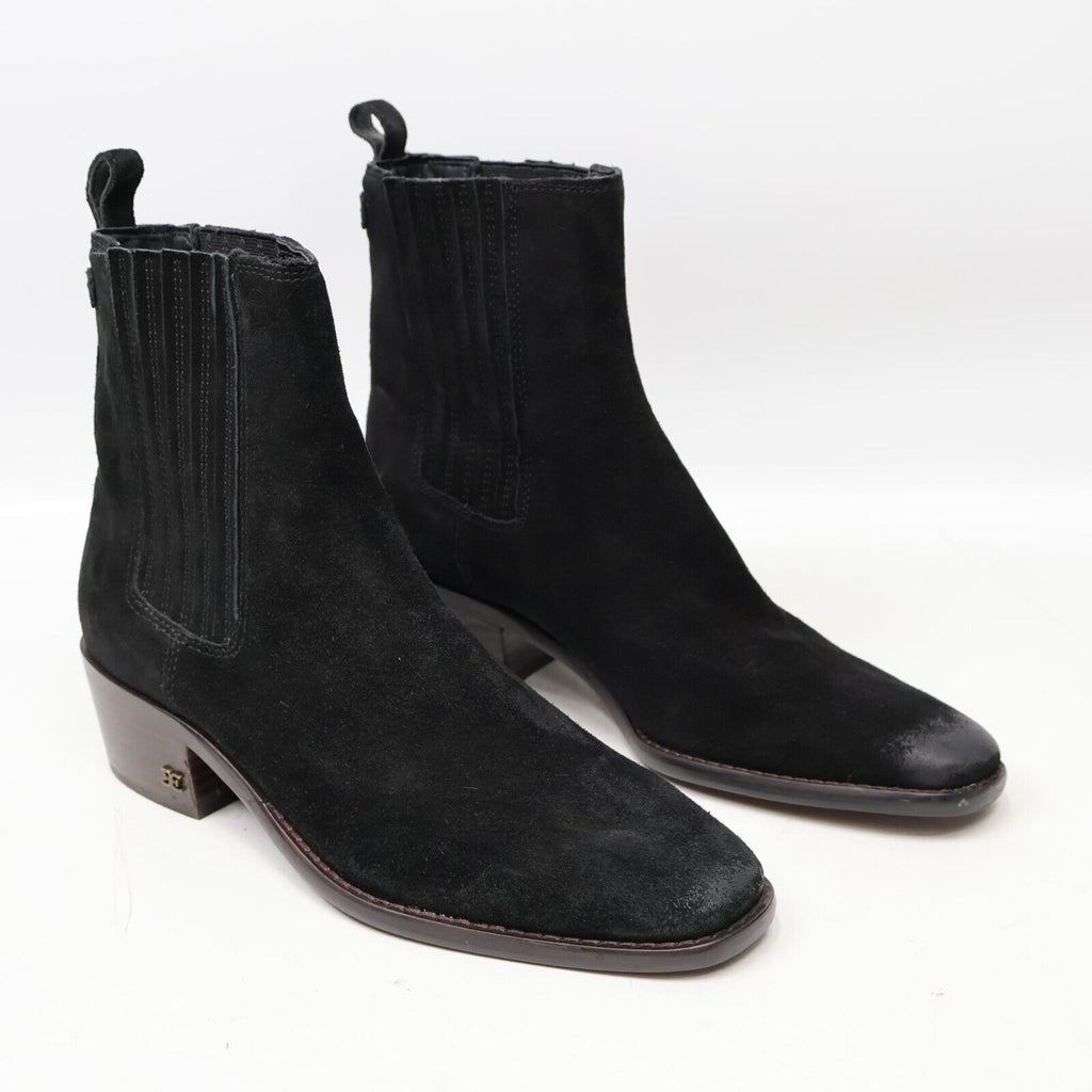 🔥Sam Edelman Women's Bronson Chelsea Boots, Black Suede, 8.5US/39EU, MSRP$170🔥