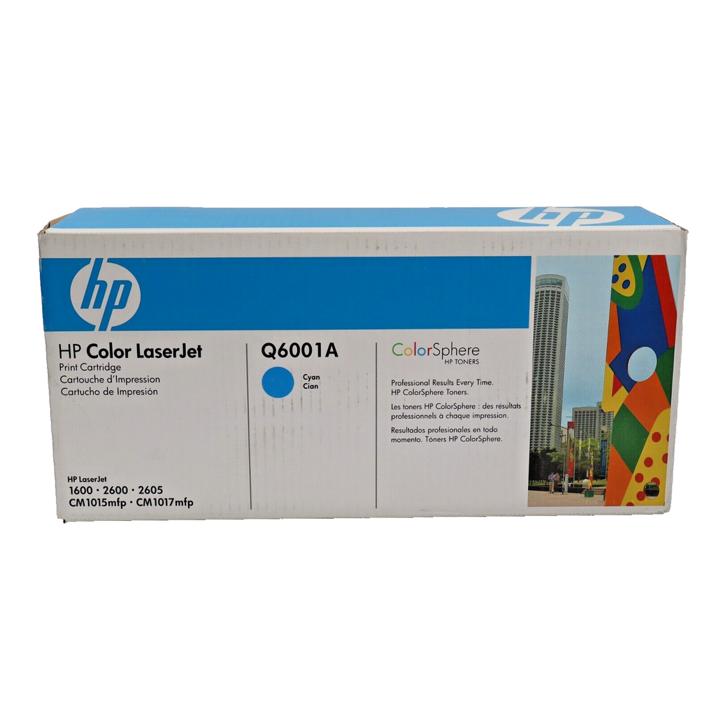 🔥Genuine HP Q6001A 124A Cyan Toner LaserJet 1600 2600 2605 CM1015 1017 NEW🔥