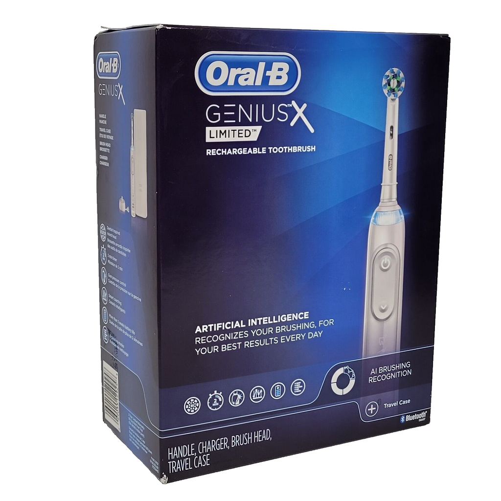 ✨Oral-B GENIUS X Limited Rechargeable Electric TOOTHBRUSH, White NEW SHIPS TODAY