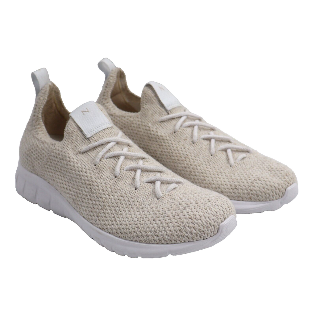 🔥Nisolo Women’s Athleisure Eco-Knit Sneaker, Linen, 7.5US/38EU NEW SHIPS TODAY