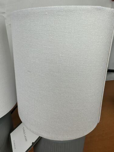 🔥2 X Threshold Grey White Table Lamps 13 inch Modern Lighting Light SHIPS TODAY