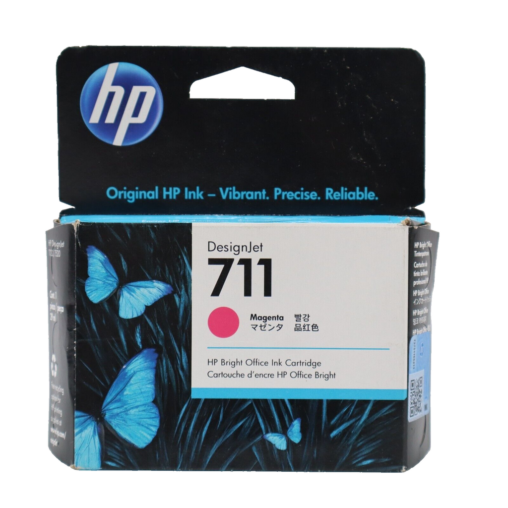 NEW HP Genuine 711 Magenta DesignJet Ink Cartridge CZ131A Exp 10/2024 SHIPS NOW