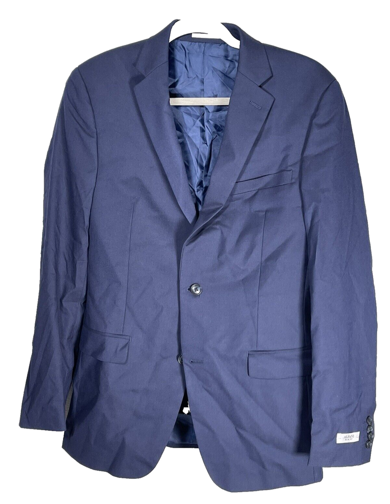 🔥Alfani Men's Slim-Fit Stretch Solid Suit Jacket 38L Solid Blue NWT $360🔥