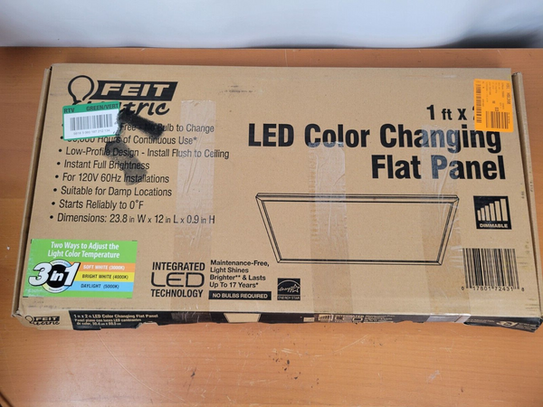 Feit Electric 1 ft. x 2 ft. 23-Watt 2000 Lumens Dimmable White Integrated LED🔥