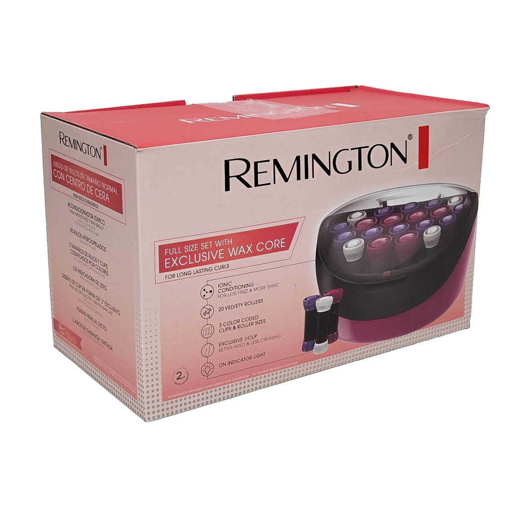 Remington Ionic Hair Setter 20 Velvet Rollers (1¼”)(1")(¾”) Lightly Used Scuffs
