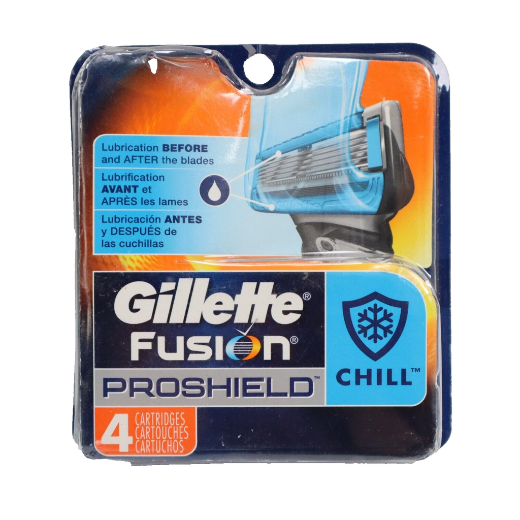 🔥NEW Gillette Proshield Chill Men's Razor Blade Refill, 4 Cartridges SHIPS NOW
