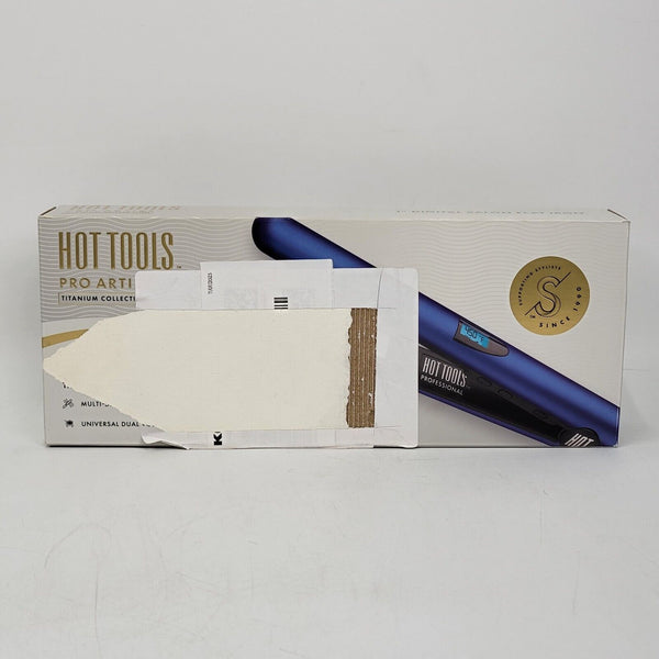 Hot Tools Professional Blue Micro-Shine Titanium Flat Iron, 1 Inch See Notes