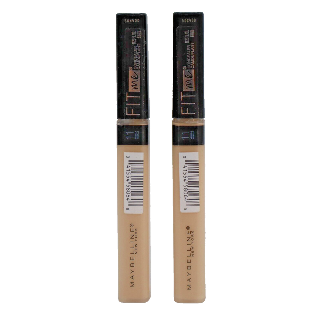 🔥2 X Maybelline Fit Me Concealer 011 Vanilla 0.23 fl oz Face Makeup SHIPS NOW🔥