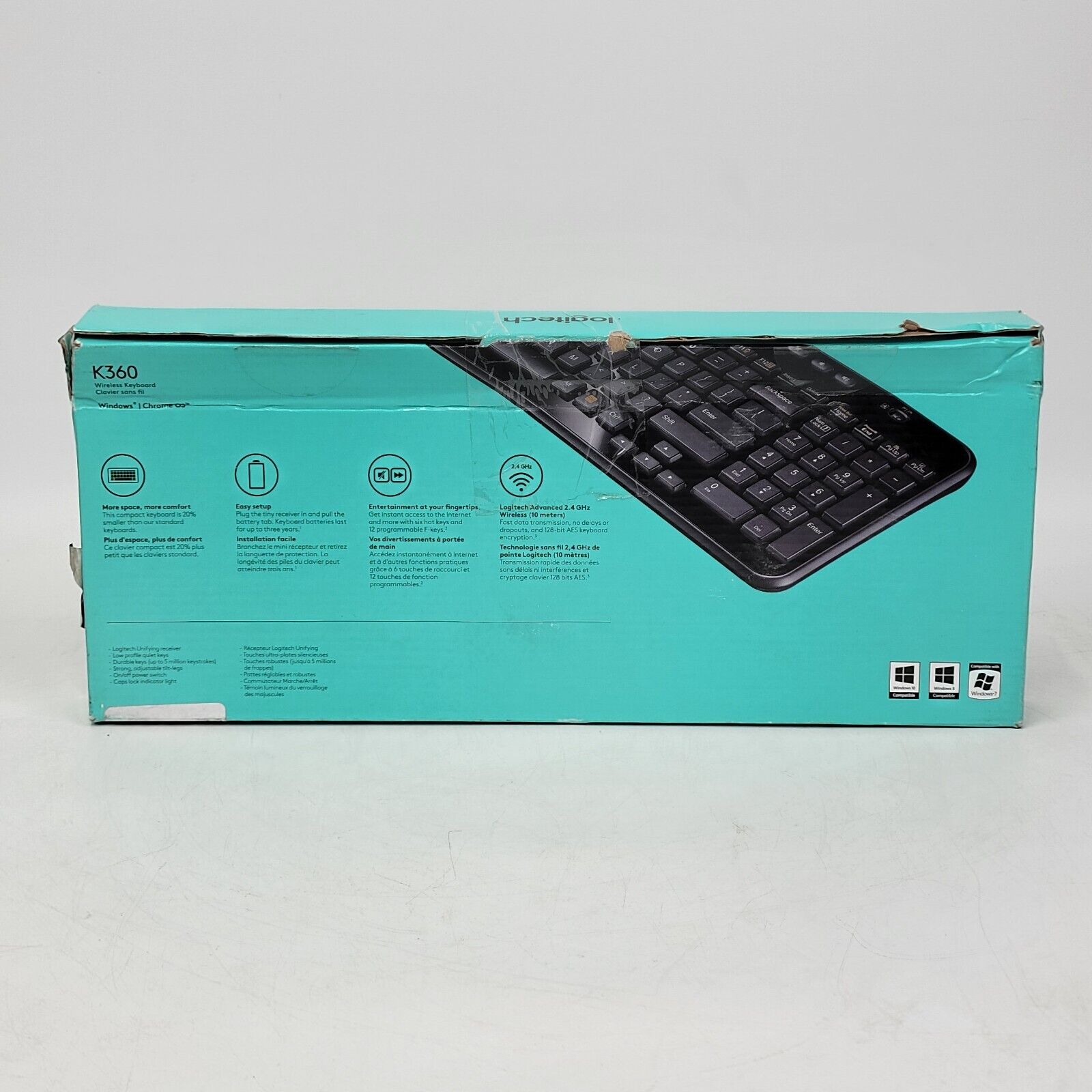 Mk3690 🔥LOGITECH MK360 French Compact Wireless Keyboard 920-004090 SHIPS TODA ...