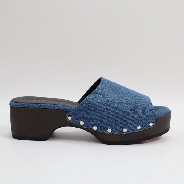 🔥NEW rag & bone Mara Platform Slide Sandal, Denim, 7US/37EU, MSRP$375 SHIPS NOW