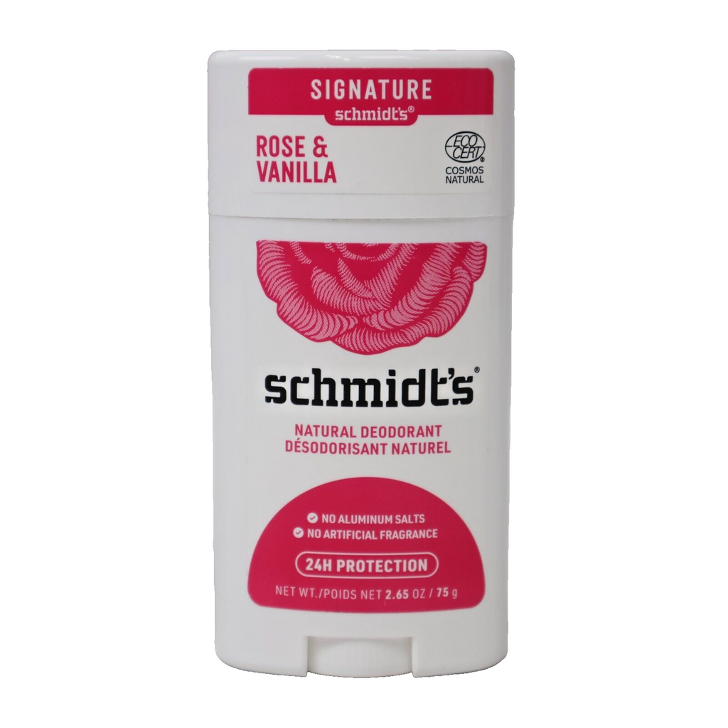 🔥NEW Natural Deodorant Rose and Vanilla 2.65 Oz By Schmidt's Deodorant🔥