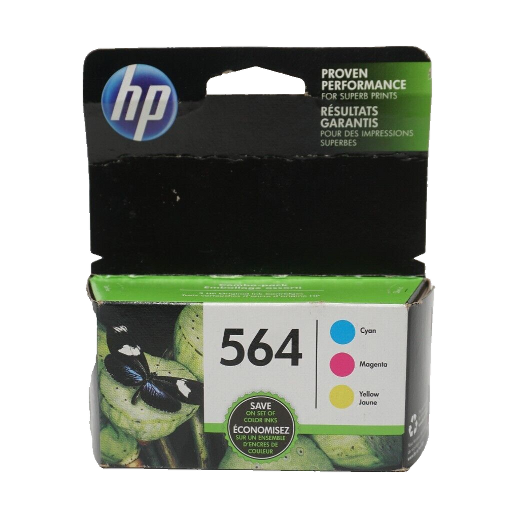 🔥HP 564 Cyan Magenta Yellow Ink Cartridges N9H57FN Exp 2020 Genuine OEM Sealed