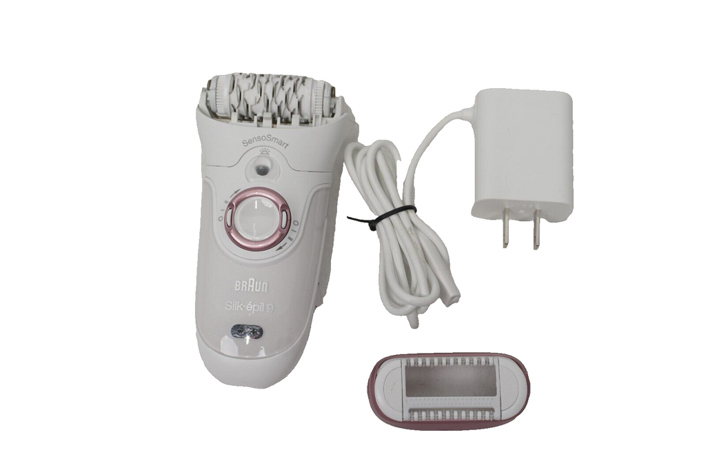 Braun Silk Epil 9 5378 White Rose Gold Portable Wet & Dry Hair Removal Epilator