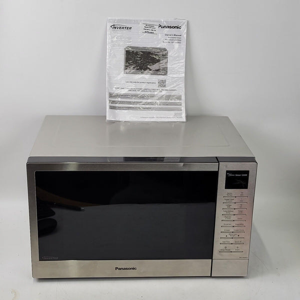 Panasonic NN-SN68KS Compact Microwave Oven 1200W Power Stainless Steel SEE NOTES