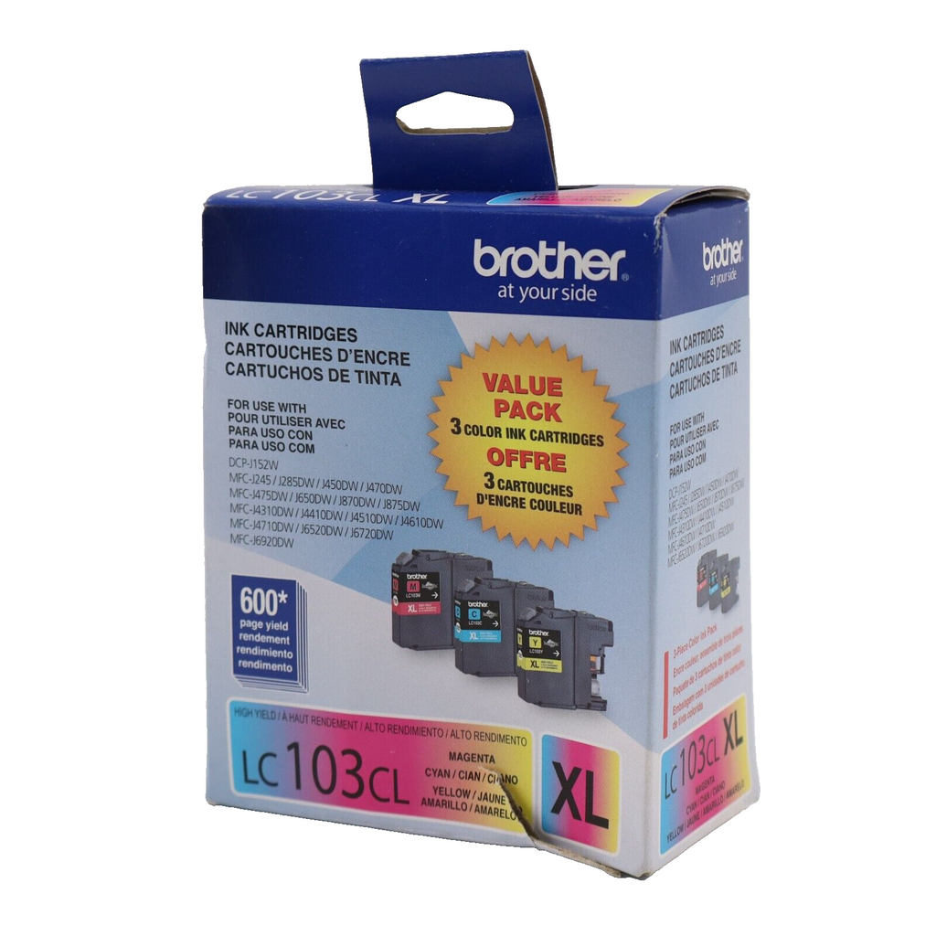 🔥Genuine Brother High Yield Magenta Cyan Yellow Cartridge LC103CL XL Exp 11/26+