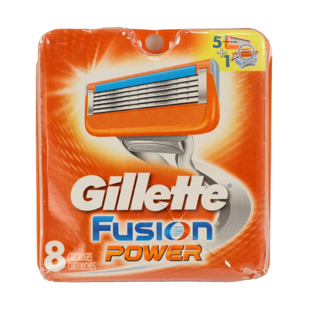 🔥Gillette Fusion Power Razor Refill, 8 Cartridges NEW DAMAGED BOX SHIPS TODAY🔥