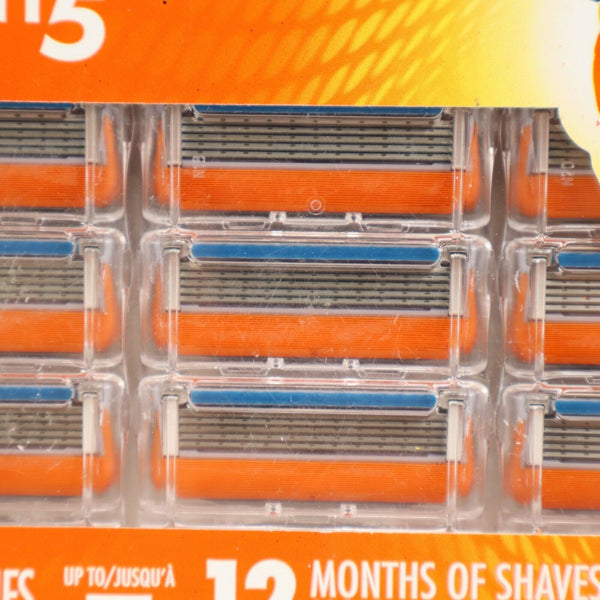 🔥Gillette Fusion5 Refills Razor Blades with Lubrication Strip 12 Cartridges NEW