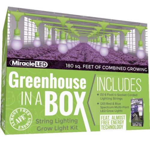 🔥Miracle LED Almost Free Energy Greenhouse in a Box Grow Light Kit Indoor Plant