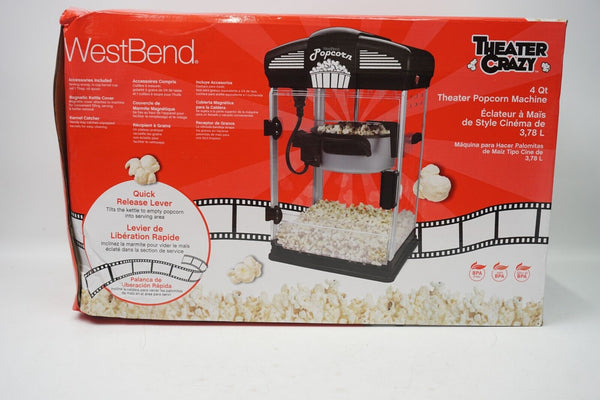 Stir Crazy Movie Theater Popcorn Popper, Gourmet Popcorn Maker Machine See Notes
