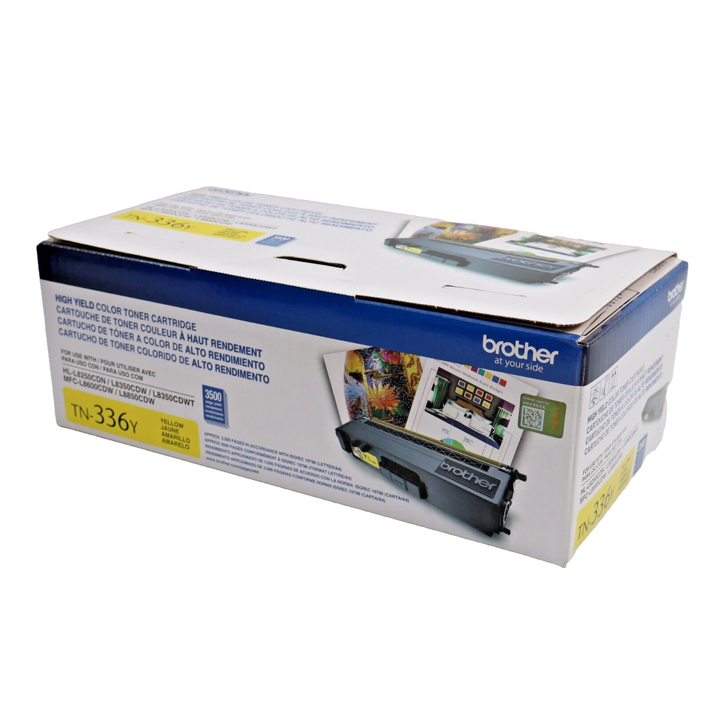 NEW BROTHER TN-336Y Yellow OEM Genuine Toner Print Cartridge Unopened 3500 pages