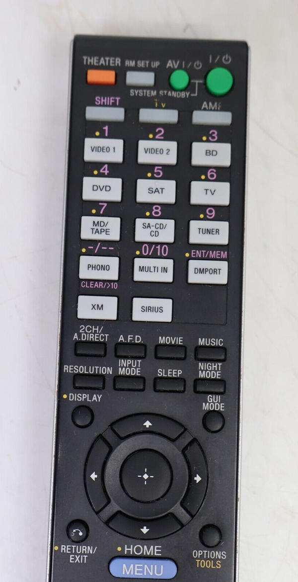 Genuine SONY RM-AAP025 AV System Remote Control Original OEM Used Good