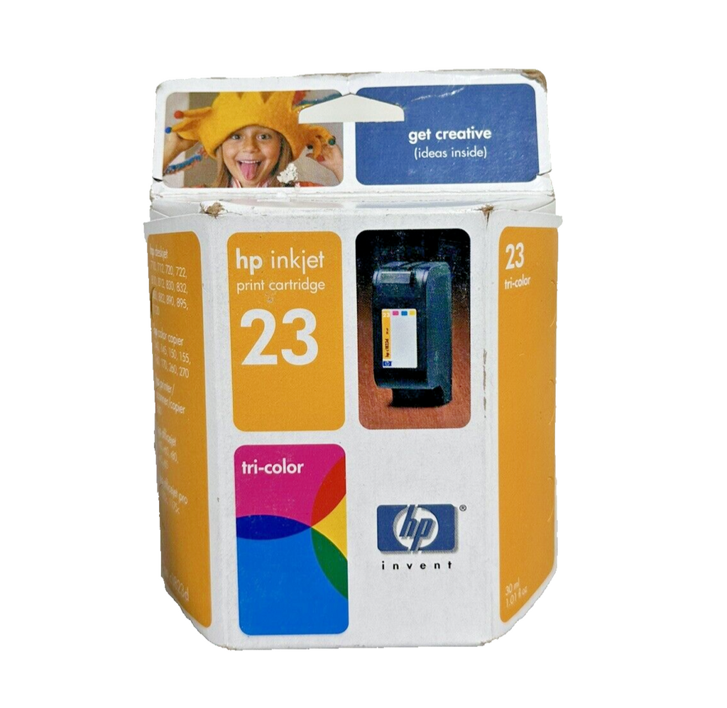 🔥Genuine HP 45, 23 Ink Cartridges NEW SEALED C1823D Tricolor Expired 2005🔥