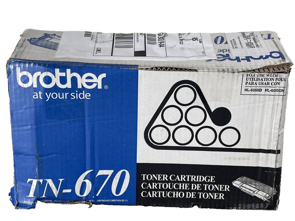 🔥NEW OPEN BOX GENUINE Brother TN-670 Toner Cartridge TN670 HL-6050 FREE SHIP🔥