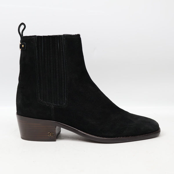 🔥Sam Edelman Women's Bronson Chelsea Boots, Black Suede, 9US/40EU, MSRP$170🔥