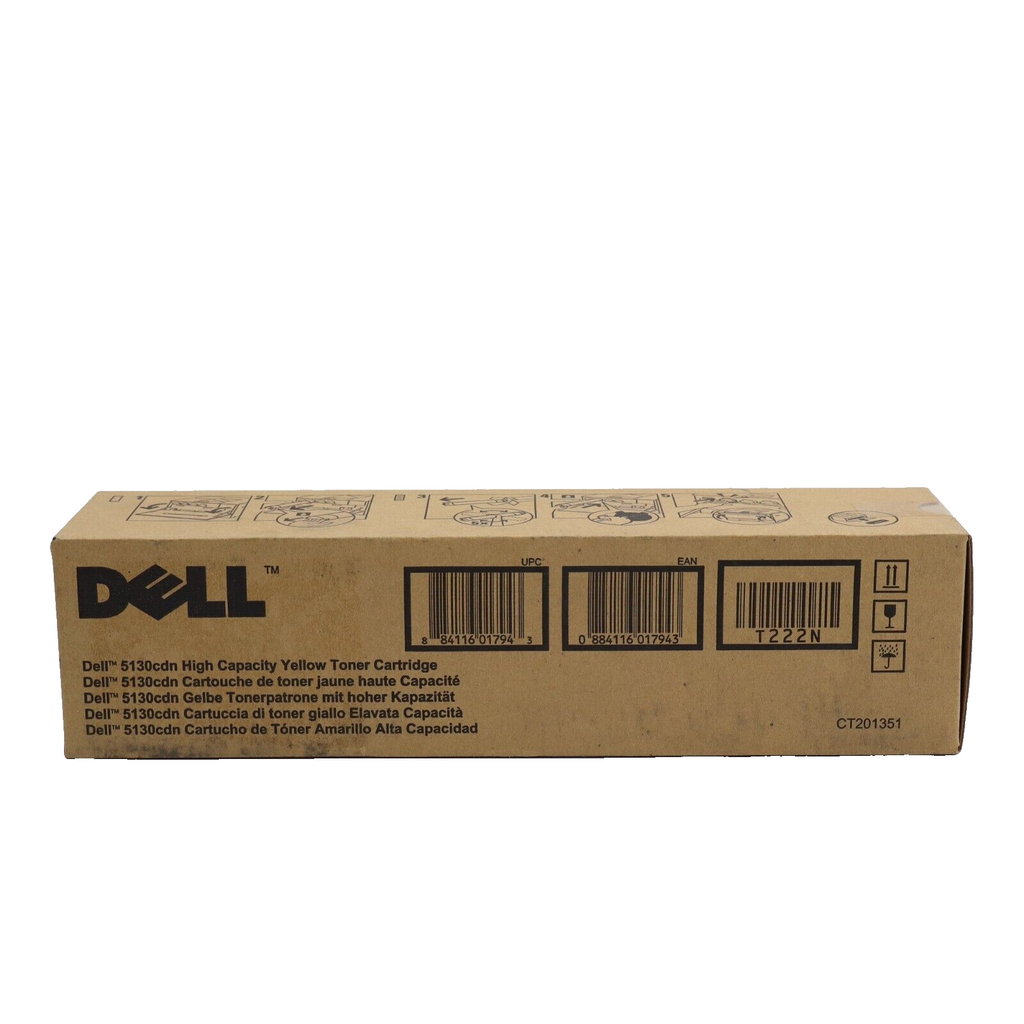 🔥Genuine Dell 5130cdn Yellow Toner High Capacity T222N CT201351 NEW SEALED