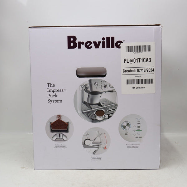 Breville The Barista Express-Impress Espresso Machine BES876BSST1BNA1 Silver NEW