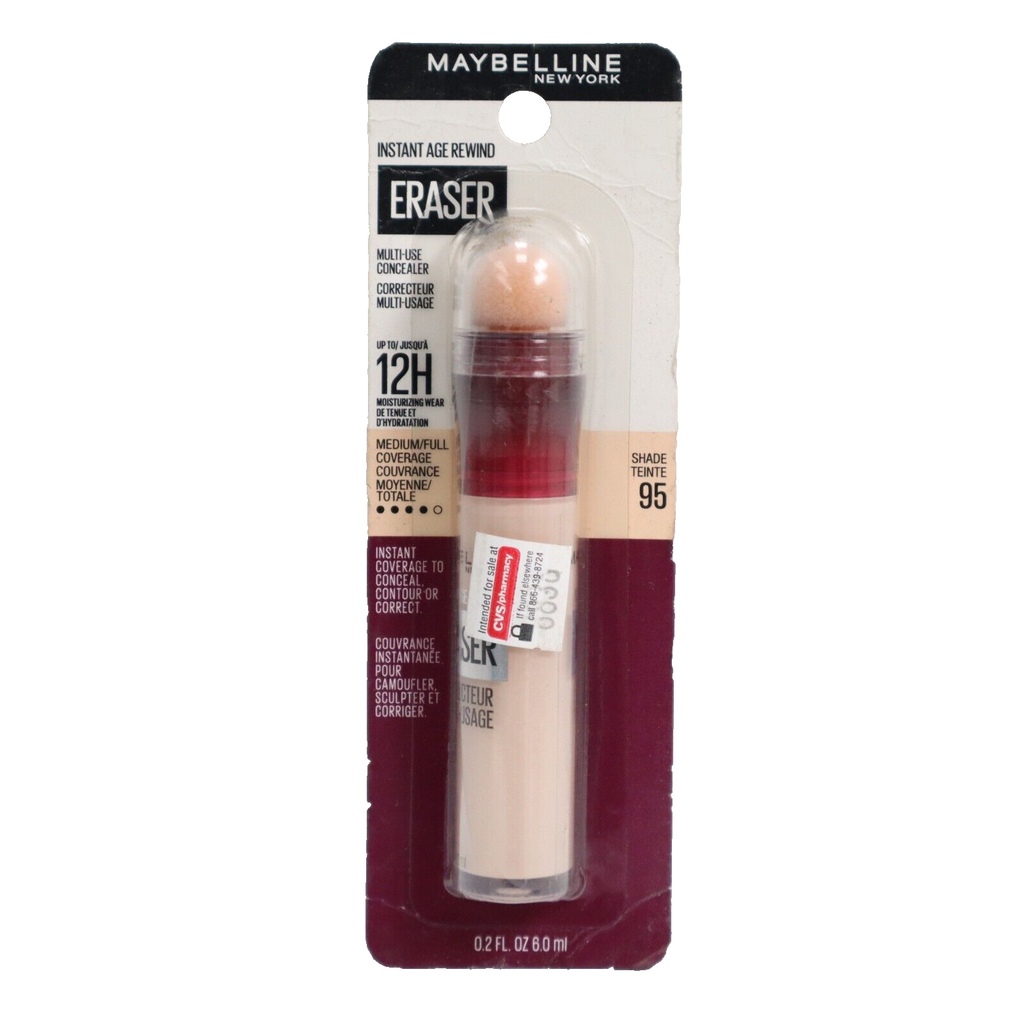 🔥NEW Maybelline Instant Age Rewind Eraser Multi Use Concealer #095 Cool Ivory🔥