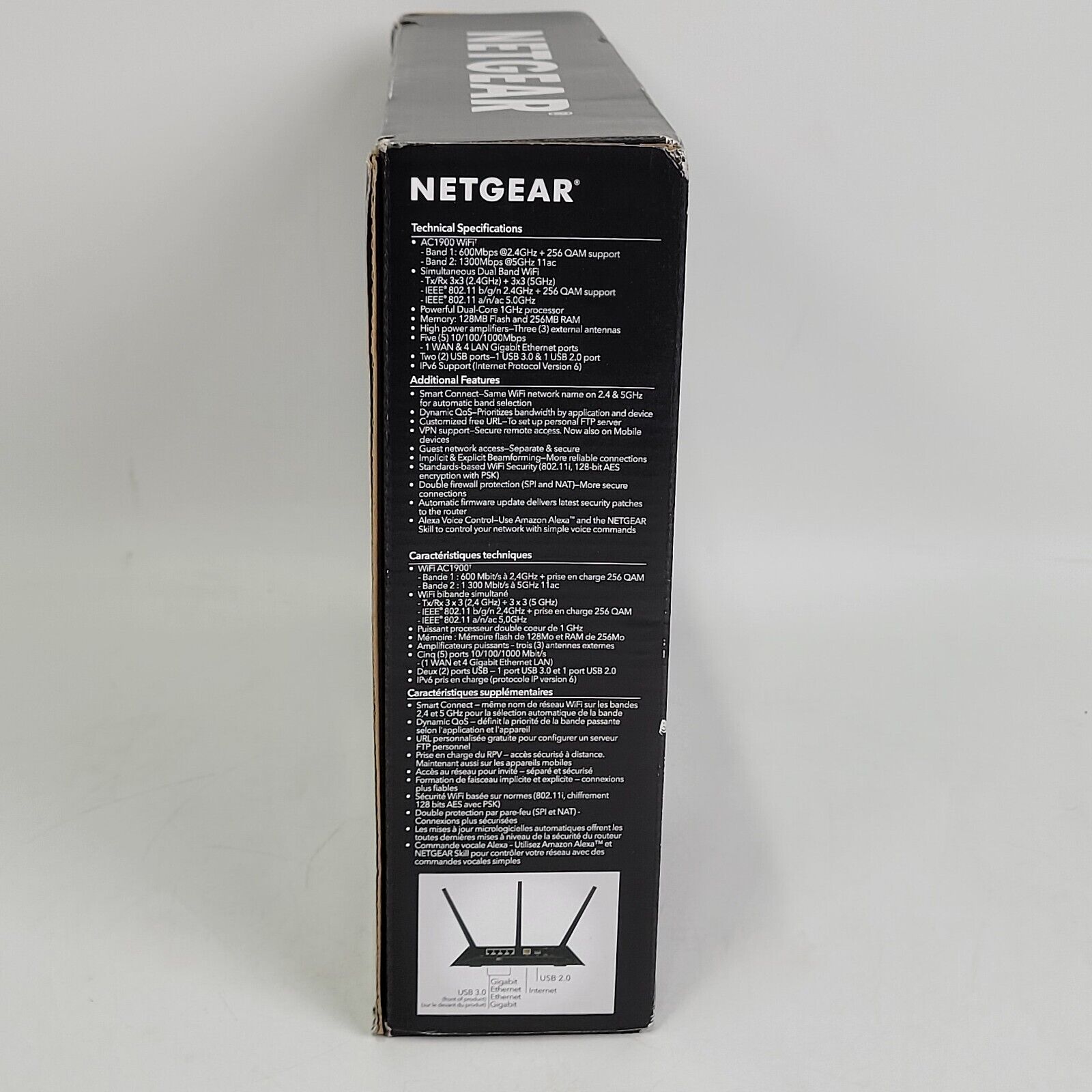 Netgear R7000 Label 💻NETGEAR Nighthawk R7000 Smart WiFi Wireless Router AC1900 (R7000-100P ...