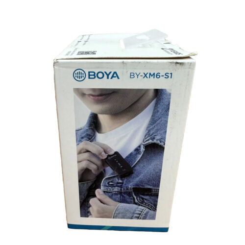 🔥BOYA BY-XM6-S1 BY XM6 S1 Wireless Lavalier Microphone for Mobile Phone Camera