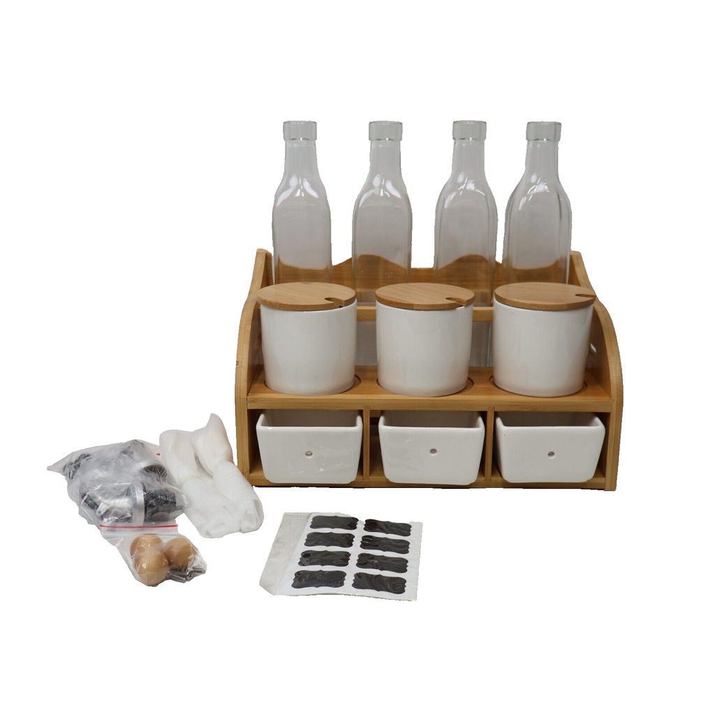 Yopay Seven Pcs Porcelain Containers for Tea or Coffee Set Open New