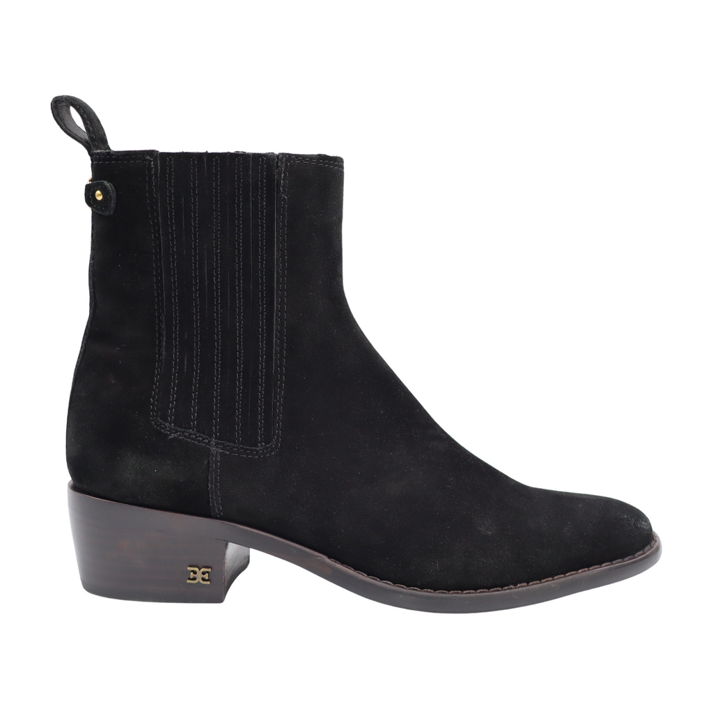 🔥Sam Edelman Women's Bronson Chelsea Boots, Black Suede 6.5US/36.5EU MSRP$170🔥