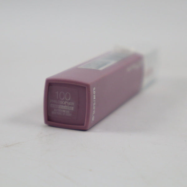 🔥Maybelline Super Stay Matte Ink Liquid Lipstick Purple Shade, #100 Philosopher
