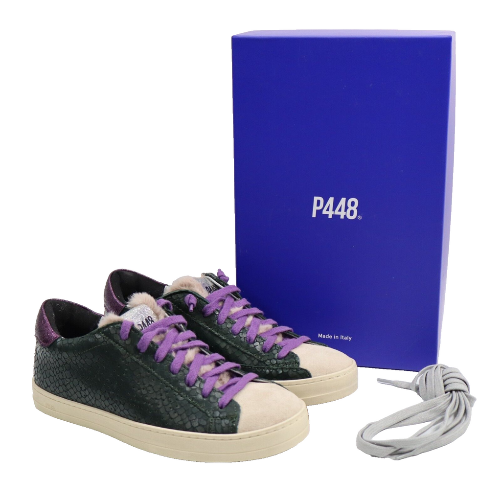 🔥NEW IN BOX P448 John Plum Sneaker, Purple, 7US/37EU, MSRP $298 SHIPS TODAY🔥