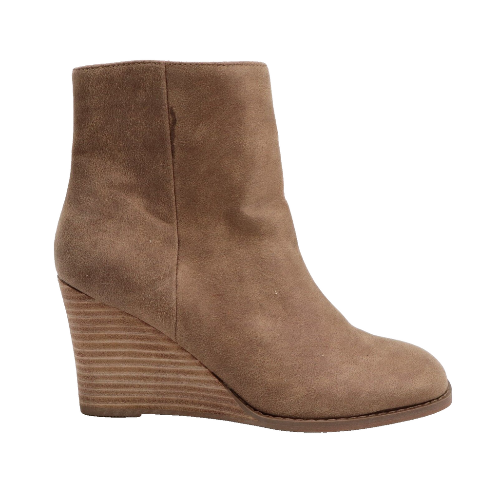 🔥Dolce Vita Rupart Wedge Ankle Bootie, Faux Suede Truffle Tan, 6US SHIPS TODAY