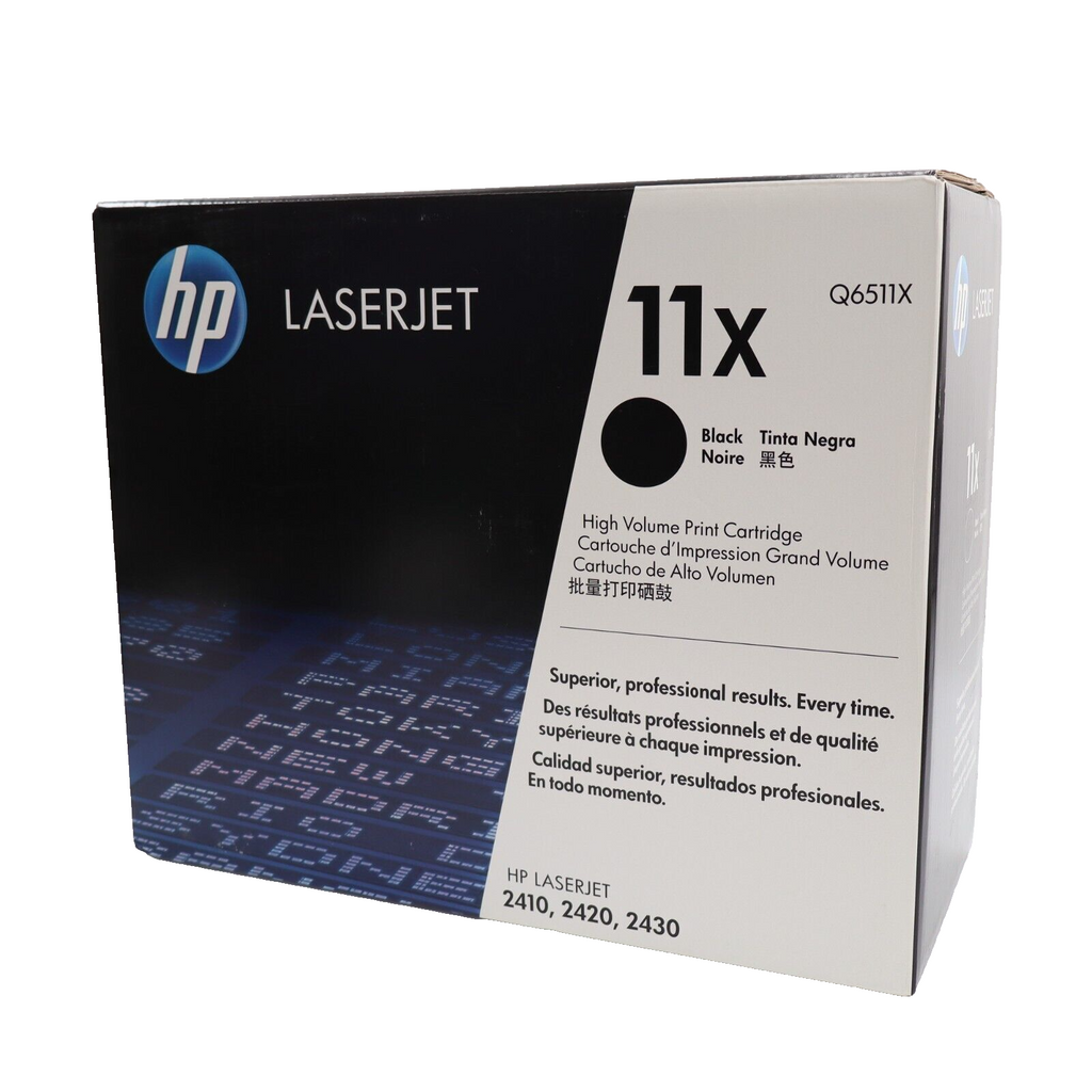 NEW Genuine HP 11X (Q6511X) Black Toner Cartridge For HP LaserJet 2410 2420 2430