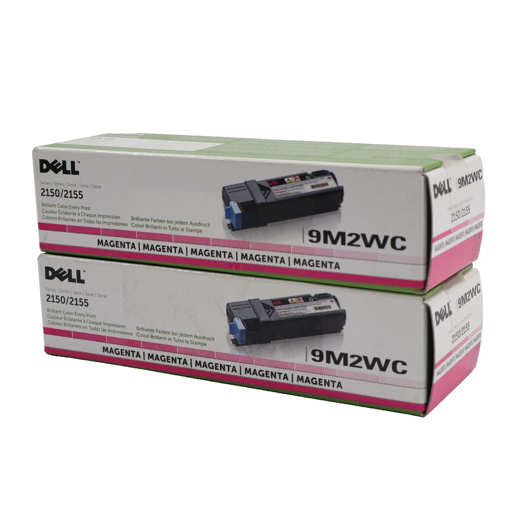 🔥2 Pack NEW Genuine Dell 9M2WC 2150 2155 Magenta Toner CT201525 SHIPS TODAY🔥