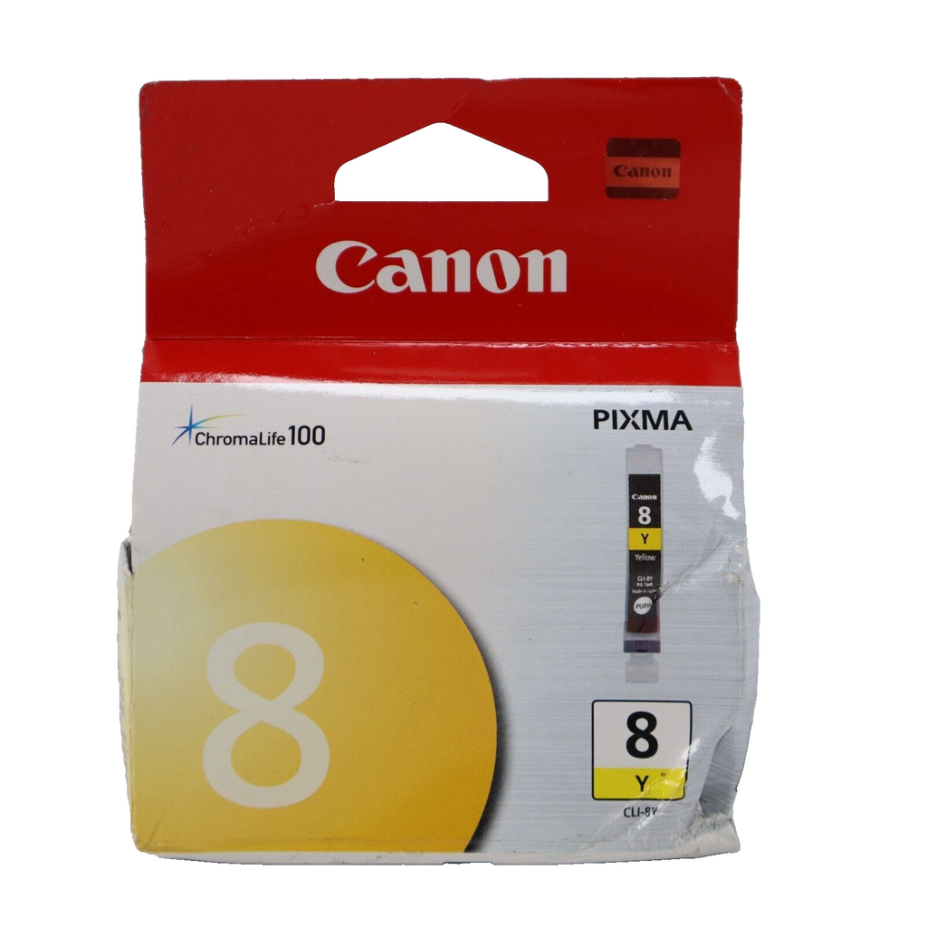 🔥Genuine Canon CLI-8 Yellow Ink Cartridge CLI-8Y NEW DAMAGE BOX Ships Today🔥