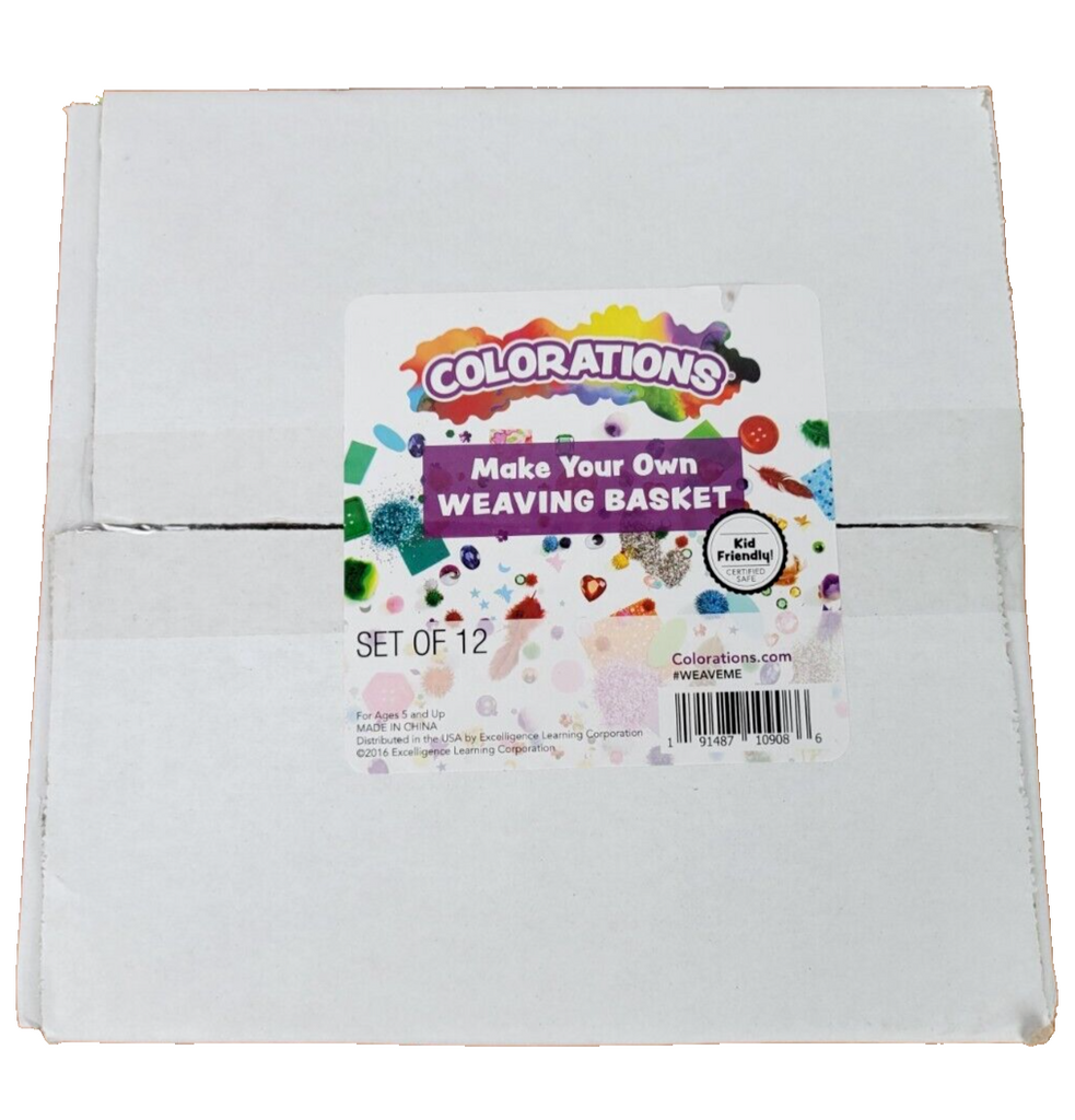 🔥Colorations® Basket Weaving Kit, Set of 12, Weaving Kit for Kids🔥