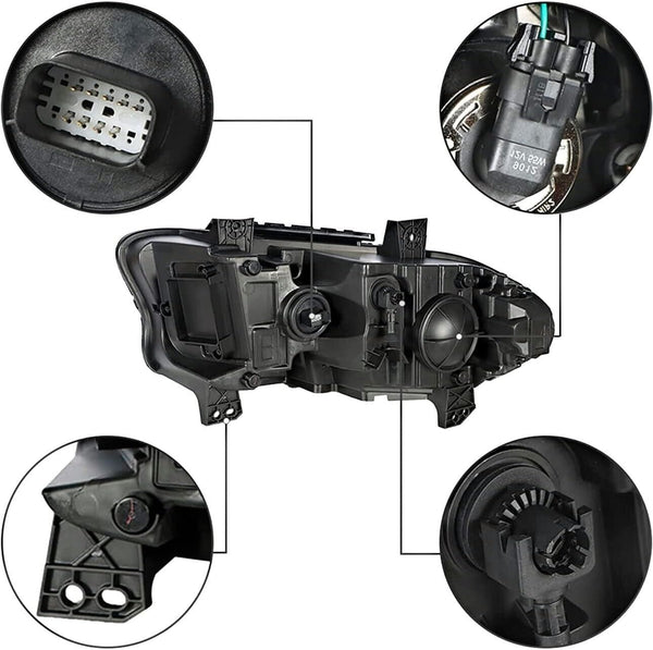 🔥Silscvtt LED Headlights For Dodge Charger 2015-2020 Front Lamp Left Driver