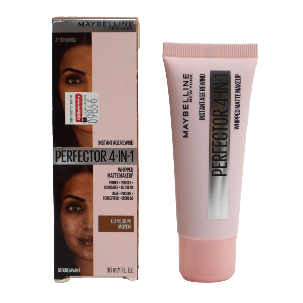 🔥NEW Maybelline Instant Age Rewind Perfector 4-in-1 1oz Whipped Matte 03 Medium