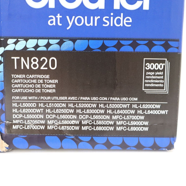 🔥 Genuine Brother TN820 Black Toner Cartridge TN-820 NEW DAMAGE BOX SHIPS TODAY