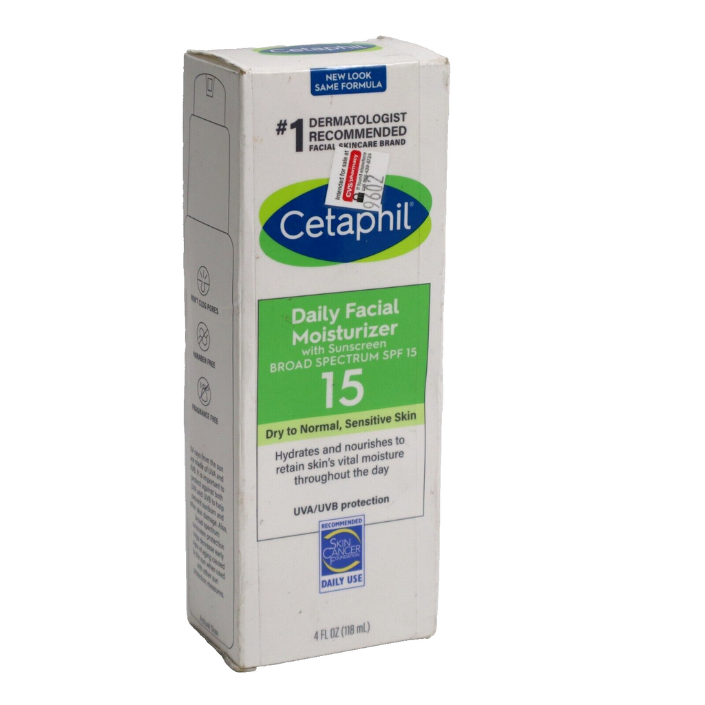 🔥NEW Cetaphil Daily Facial Moisturizer w/ Broad Spectrum SPF 15-4oz. Exp 05/25
