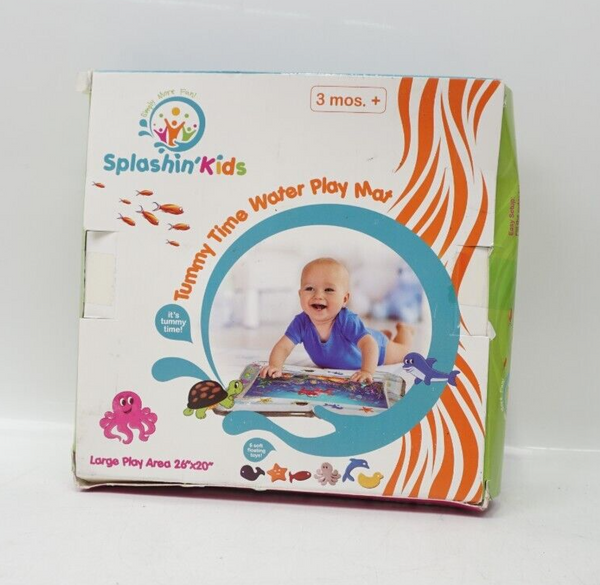 Splashin'kids Inflatable Tummy time Premium Water mat Infants and Toddlers is...